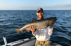 Lake Ontario salmon fishing at its finest!